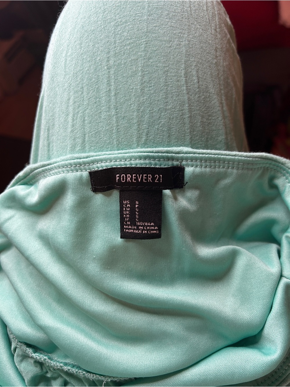 Forever 21 Strapless Maxi Dress in Mint - Picture 4 of 4